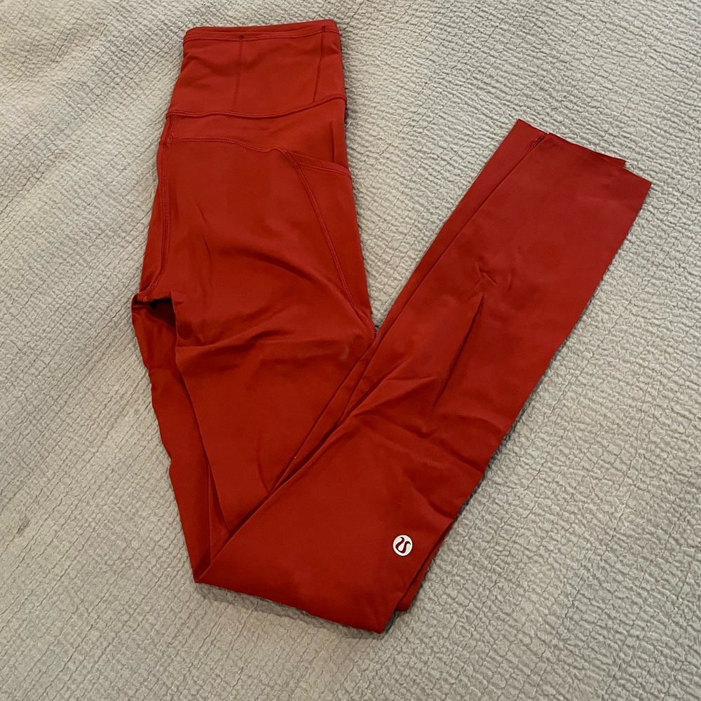 Lululemon Fast and Free Tight 28” Red